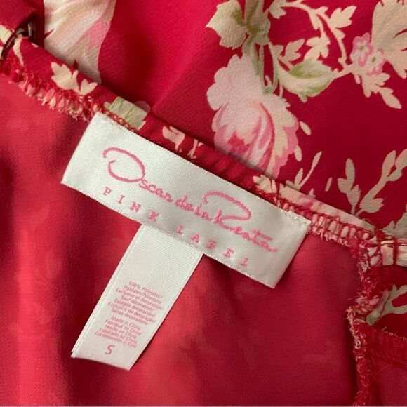Oscar de la Renta Pink Label Rose Floral Nightgown Sleepwear Size Small - Picture 7 of 7